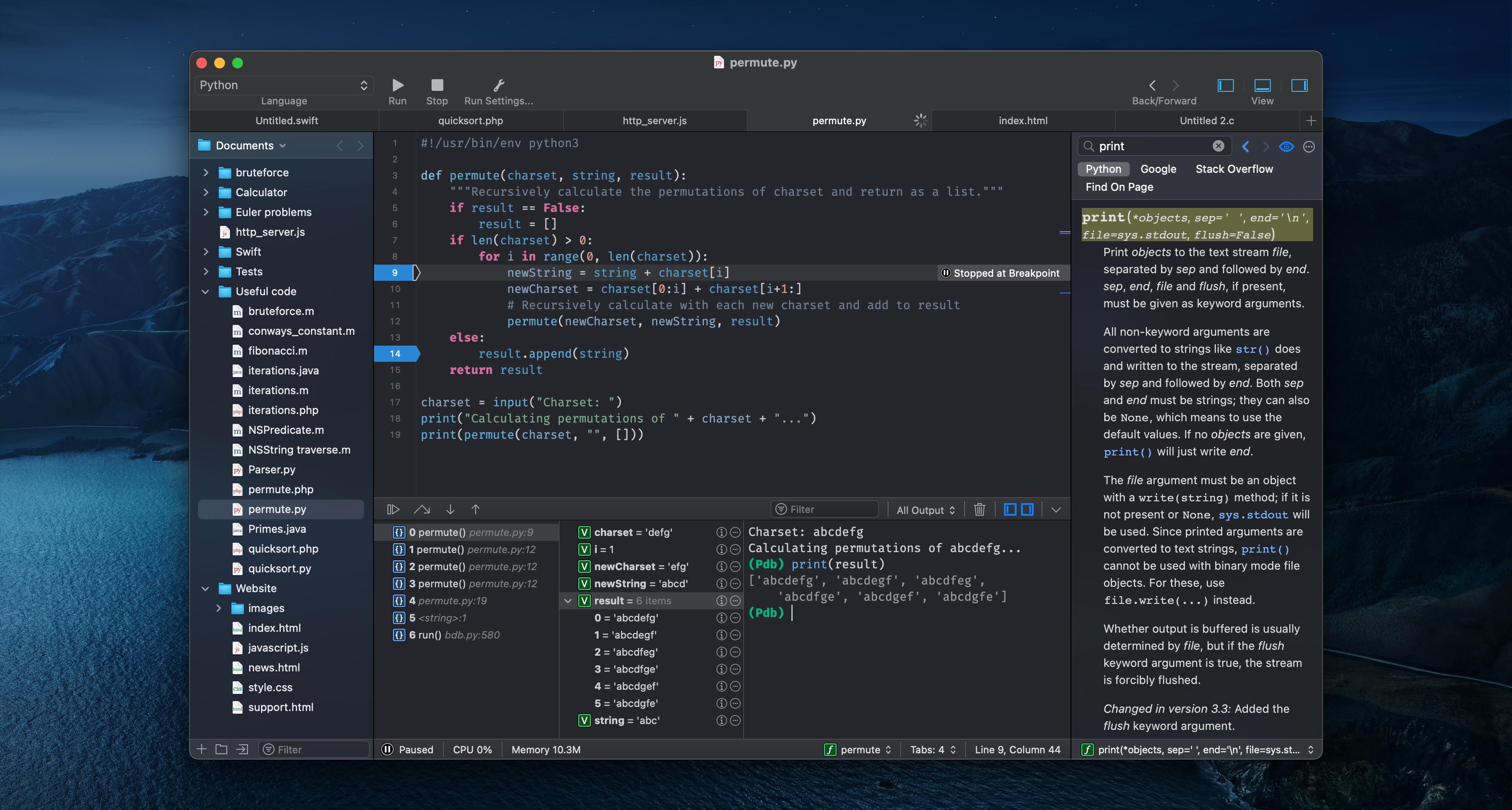 CodeRunner – Programming Editor for macOS